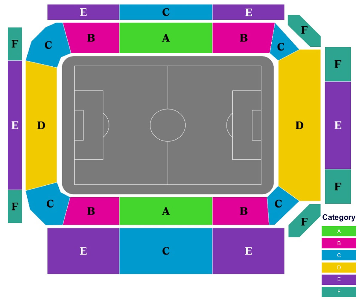 St Louis Stadium seating plan